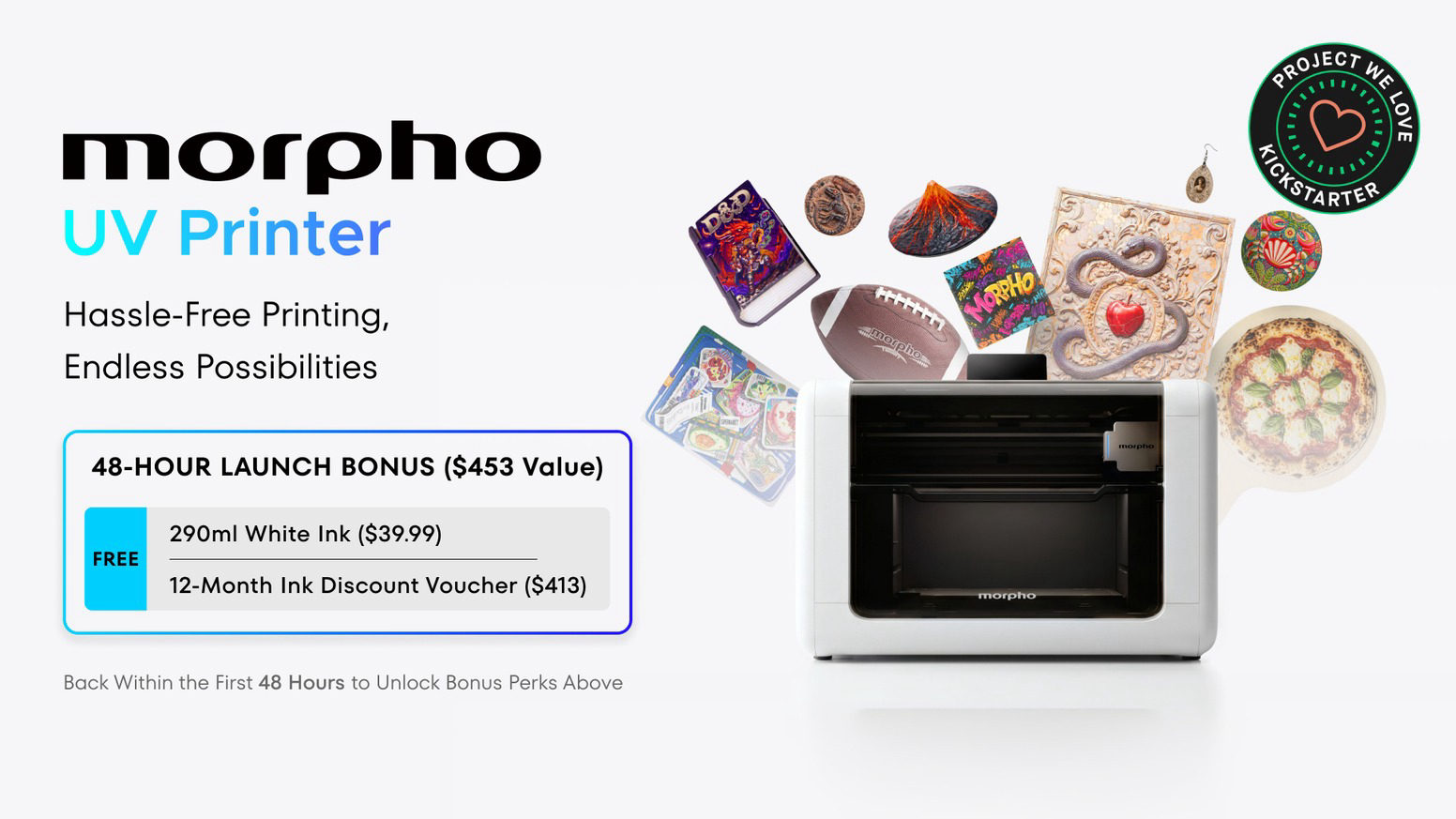 L'imprimante UV de bureau Morpho dépasse les 7 millions de dollars sur Kickstarter en moins de 24 heures